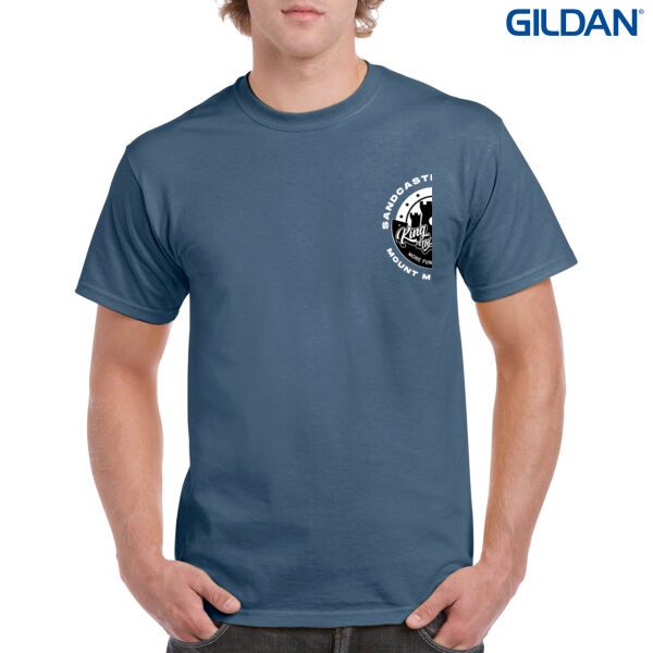 Sandcastle Lessons 2 sided Gildan Tee - Mens Heavy Cotton T-Shirt Thumbnail